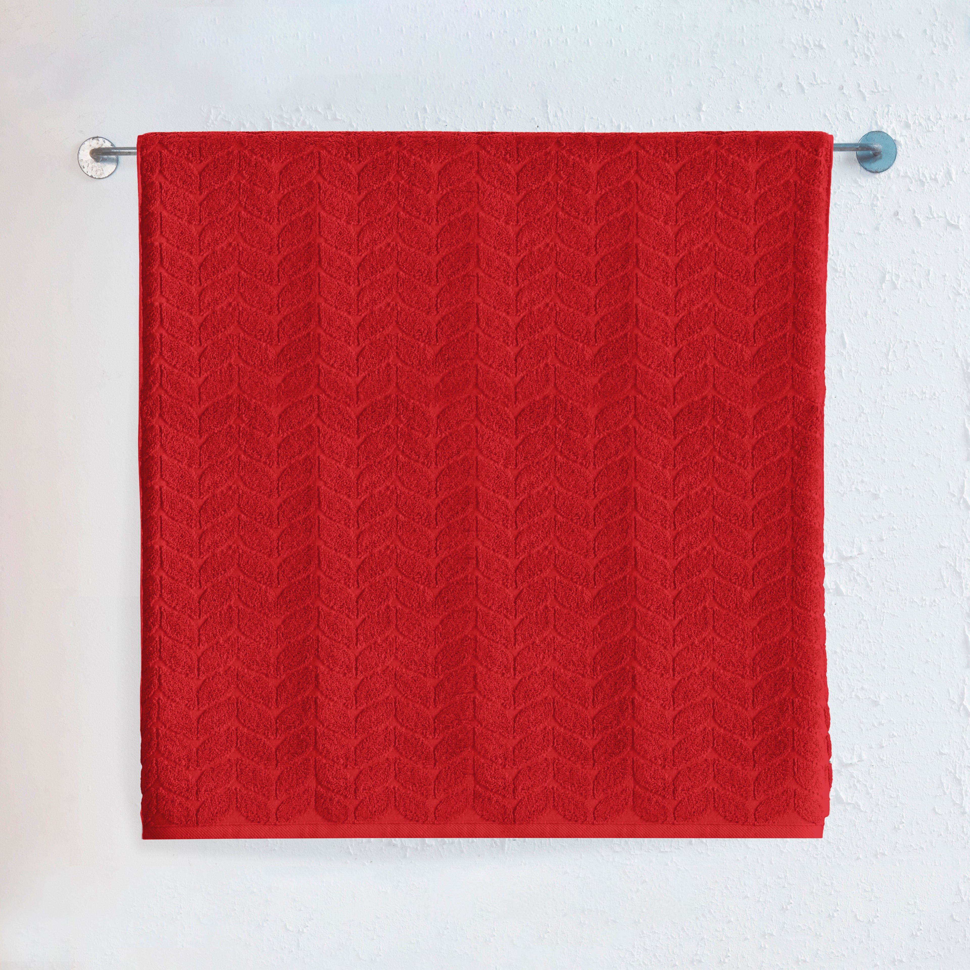 1-Piece Premium Turkish Cotton Braided Jumbo Towel, 35x 70 inch