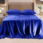 Fine 4-Piece Silky Satin Sheet Set, Moody Shades