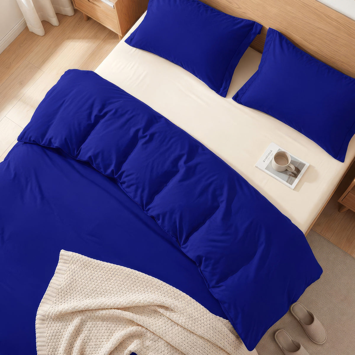 Essential 3-Piece Solid Duvet Cover Set
