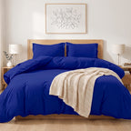 Essential 3-Piece Solid Duvet Cover Set