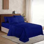 Essential 6-Piece 3-Line Embroidery Sheet Set, Soft as a Hotel Premium Quality,  Moody Shades