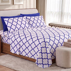 6-Piece Moroccan Trellis Printed Pattern - Soft as a Hotel Premium Quality