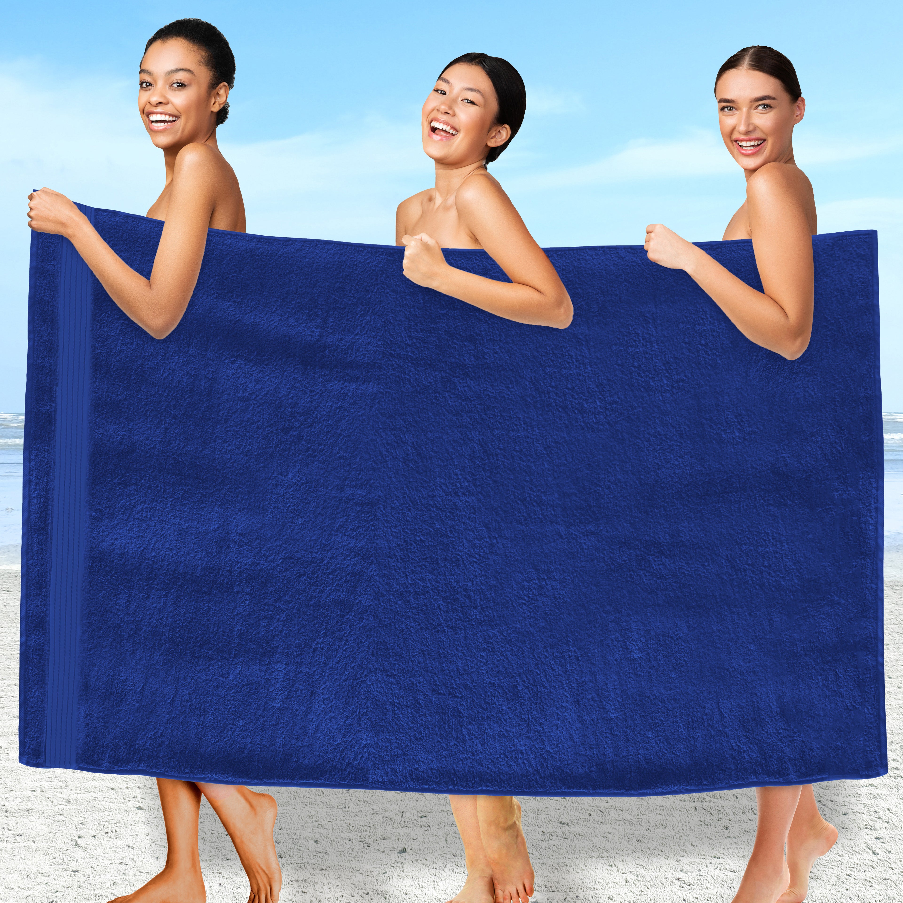 1-Piece Premium Turkish Cotton Oversized Bath Sheet Towel 40 x 80 Inch