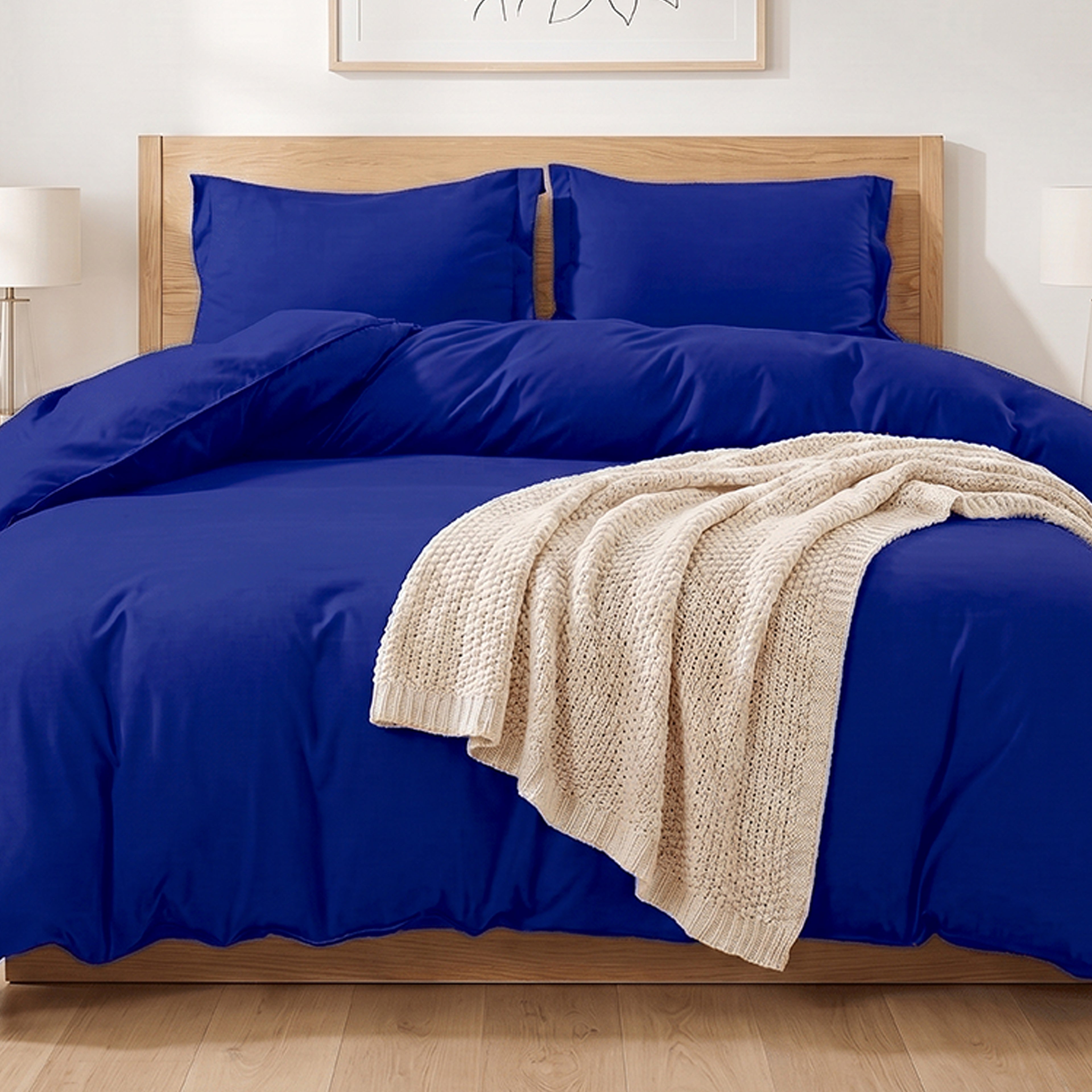 Essential 3-Piece Solid Duvet Cover Set