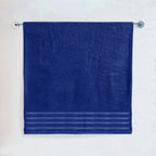 1-Piece Premium Turkish Cotton 4 Lines Stripe Jumbo Towel, 35x 70 inch