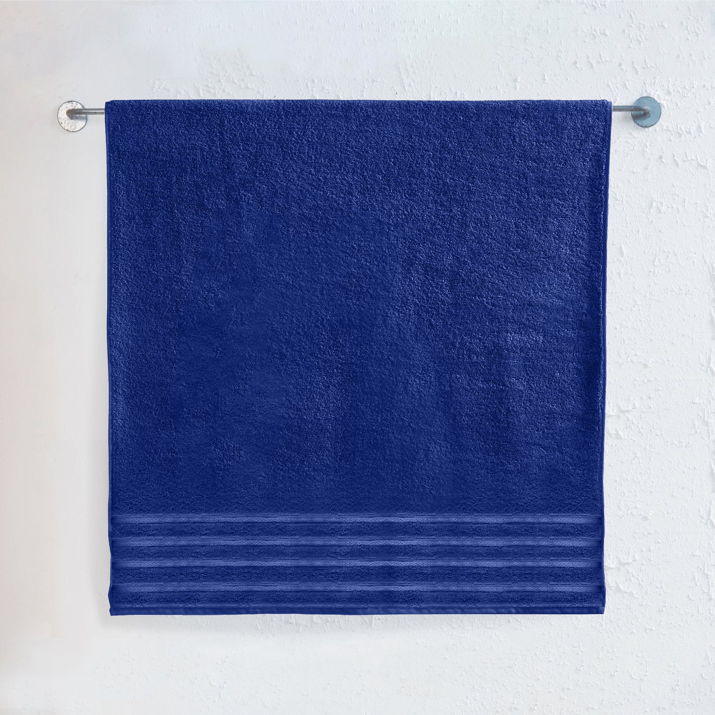 Elegant Comfort 1-Piece Premium Turkish Cotton 4 Lines Stripe Jumbo Towel, 35x 70 inch