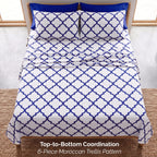 6-Piece Moroccan Trellis Printed Pattern - Soft as a Hotel Premium Quality