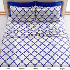 6-Piece Moroccan Trellis Printed Pattern - Soft as a Hotel Premium Quality