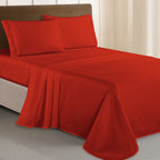Essential 4-Piece 3-Line Embroidery Sheet Set, Soft as a Hotel Premium Quality,  Moody Shades