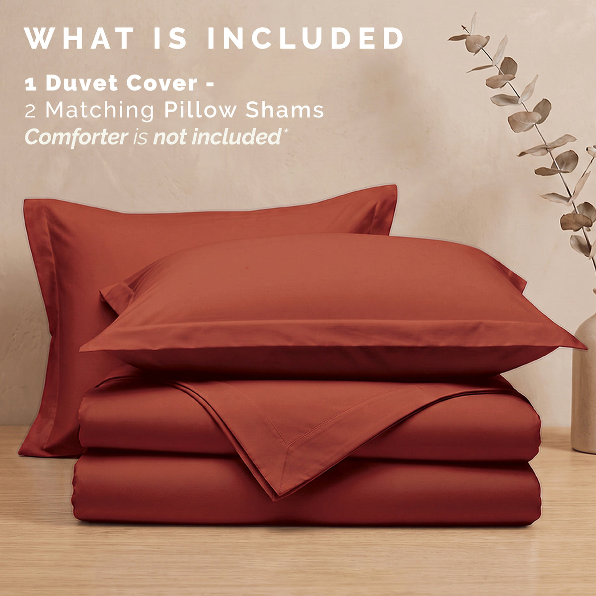 Essential 3-Piece Solid Duvet Cover Set
