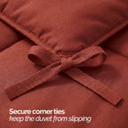 Essential 3-Piece Solid Duvet Cover Set