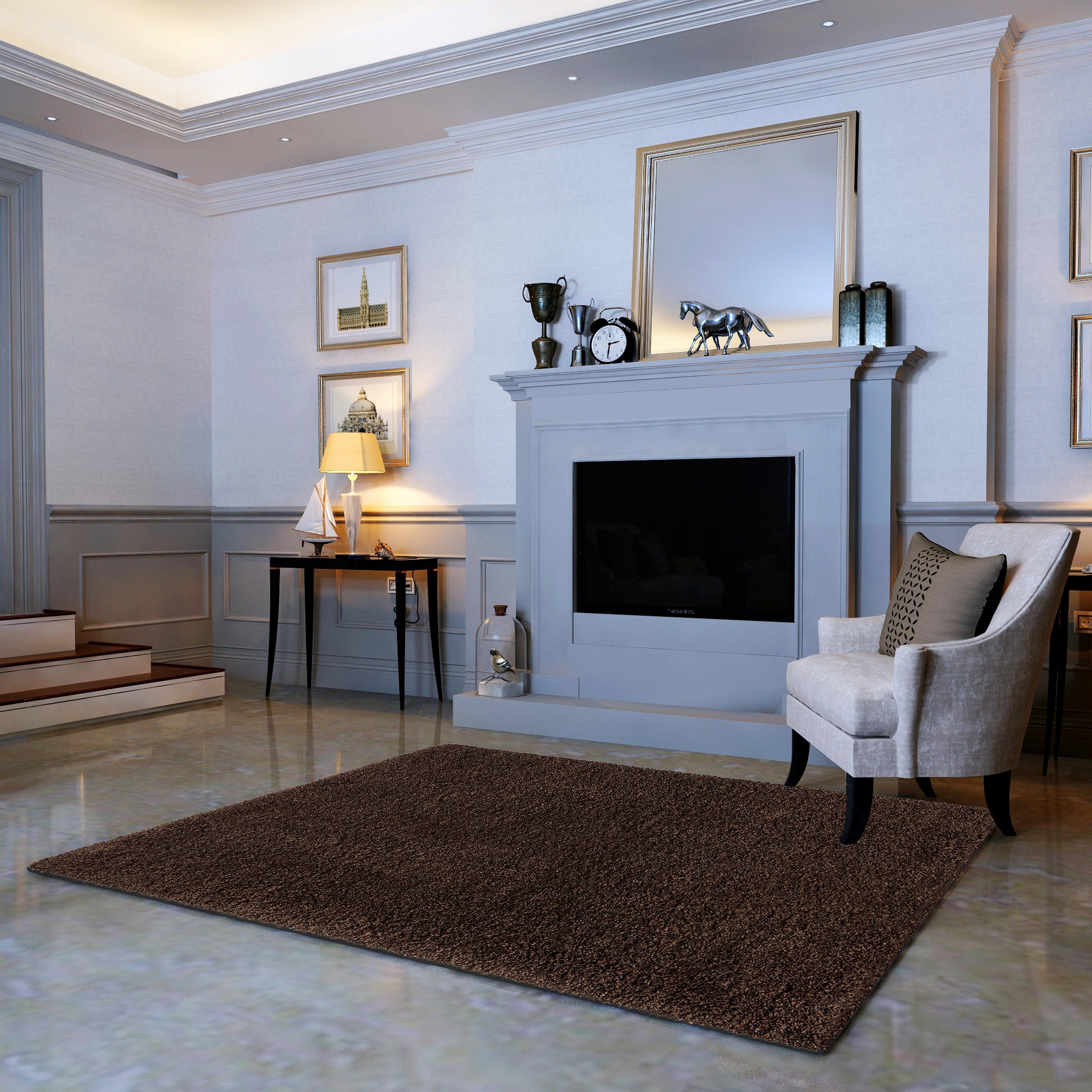 5' x 7' -  8' x 10' Rectangle Shaggy Area Rug