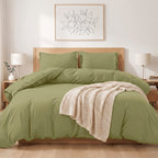Essential 3-Piece Solid Duvet Cover Set