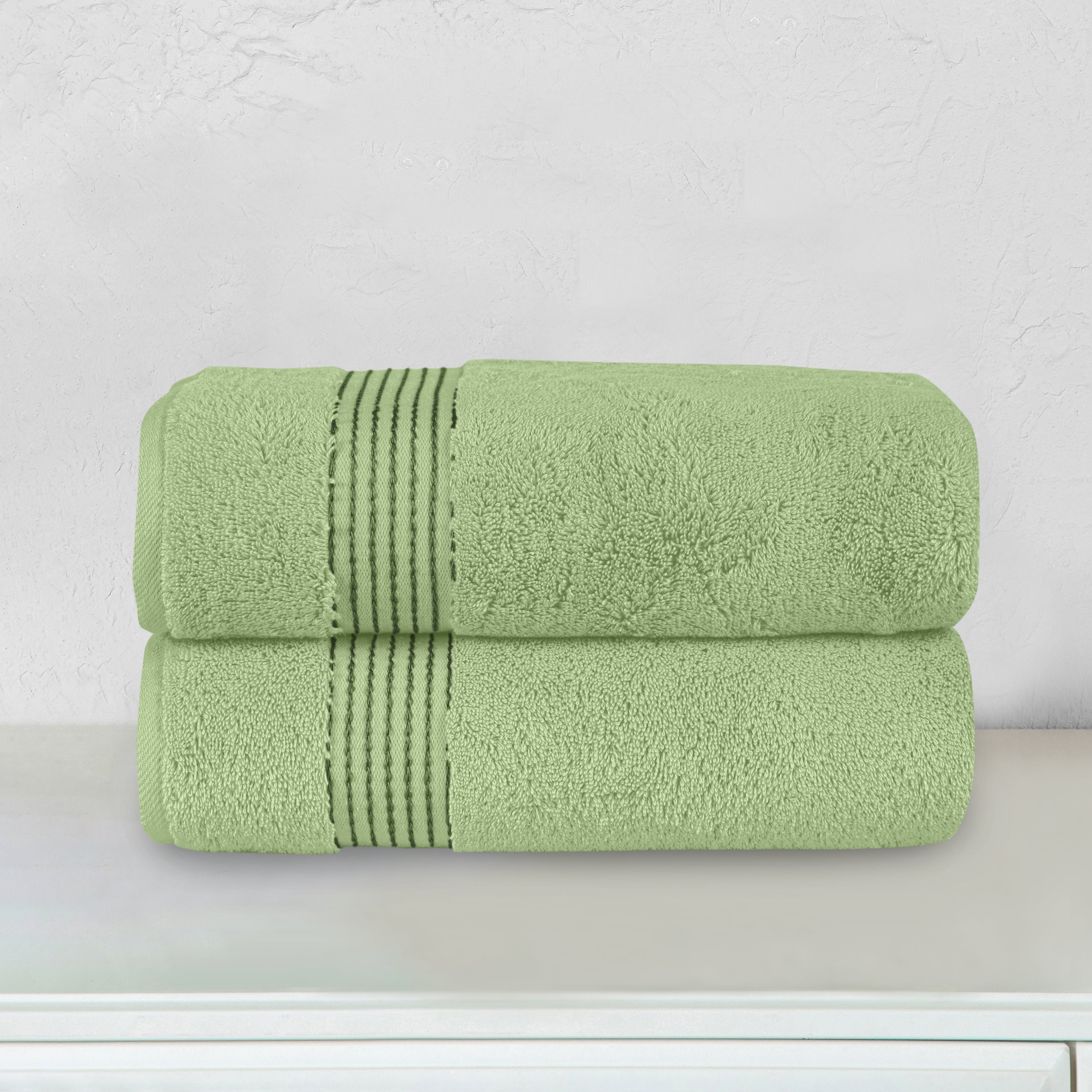 2-Pack Premium Turkish Cotton Bath Towel Set, 27 x 54 inch