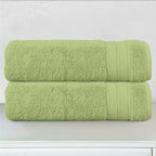 2-Pack Turkish Cotton Three Line Popcorn Bath Towel Set, 27 x 54 inch