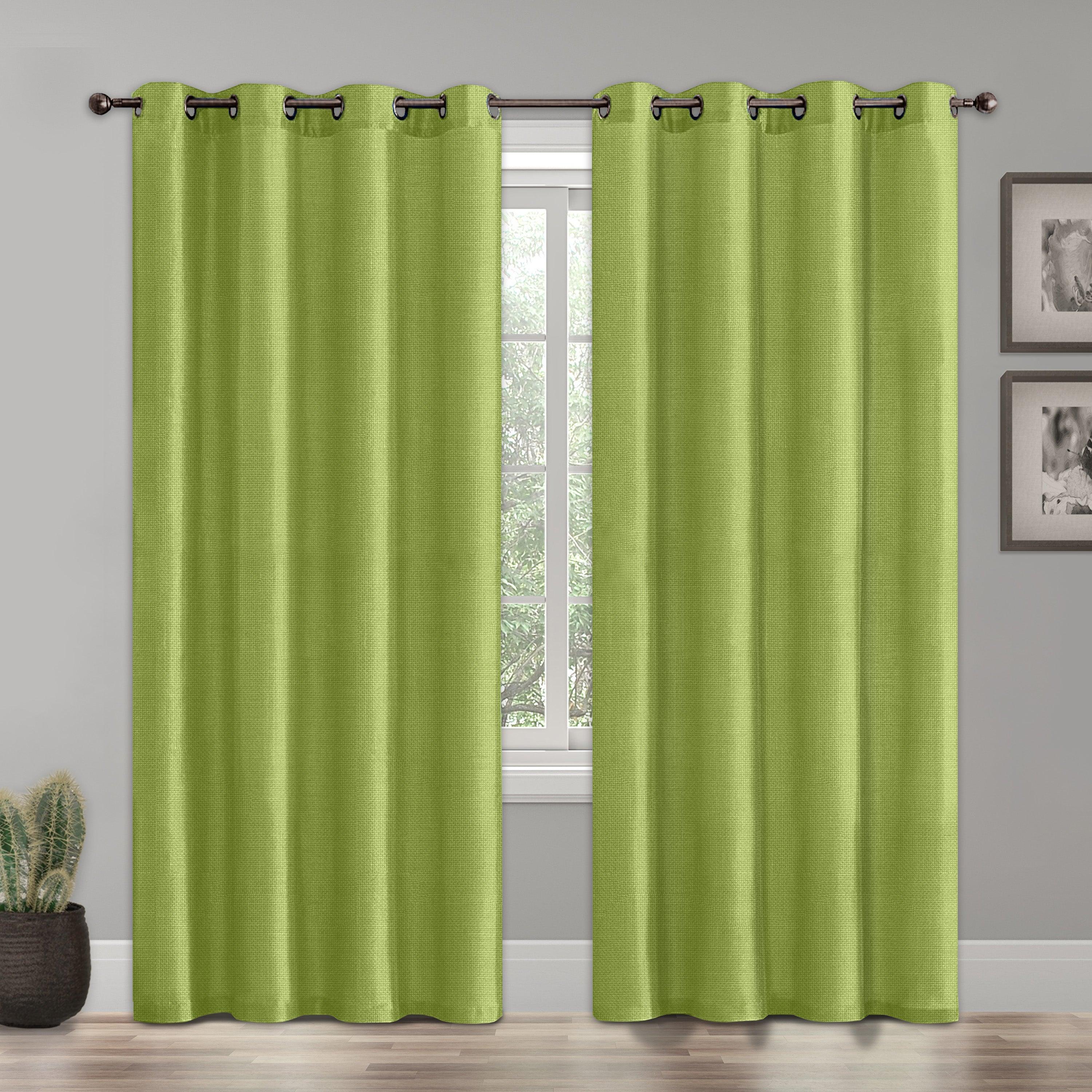Set of 2 Room Darkening Grommet Top Curtains