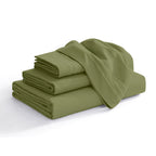Extra deep 18-24 Inch Pocket 3 Line Embroidery, 4-Piece Sheet Set, Moody Shades