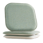 2-Pack Textured Chair Cushion Covers - Skid-Proof Rubber Backing