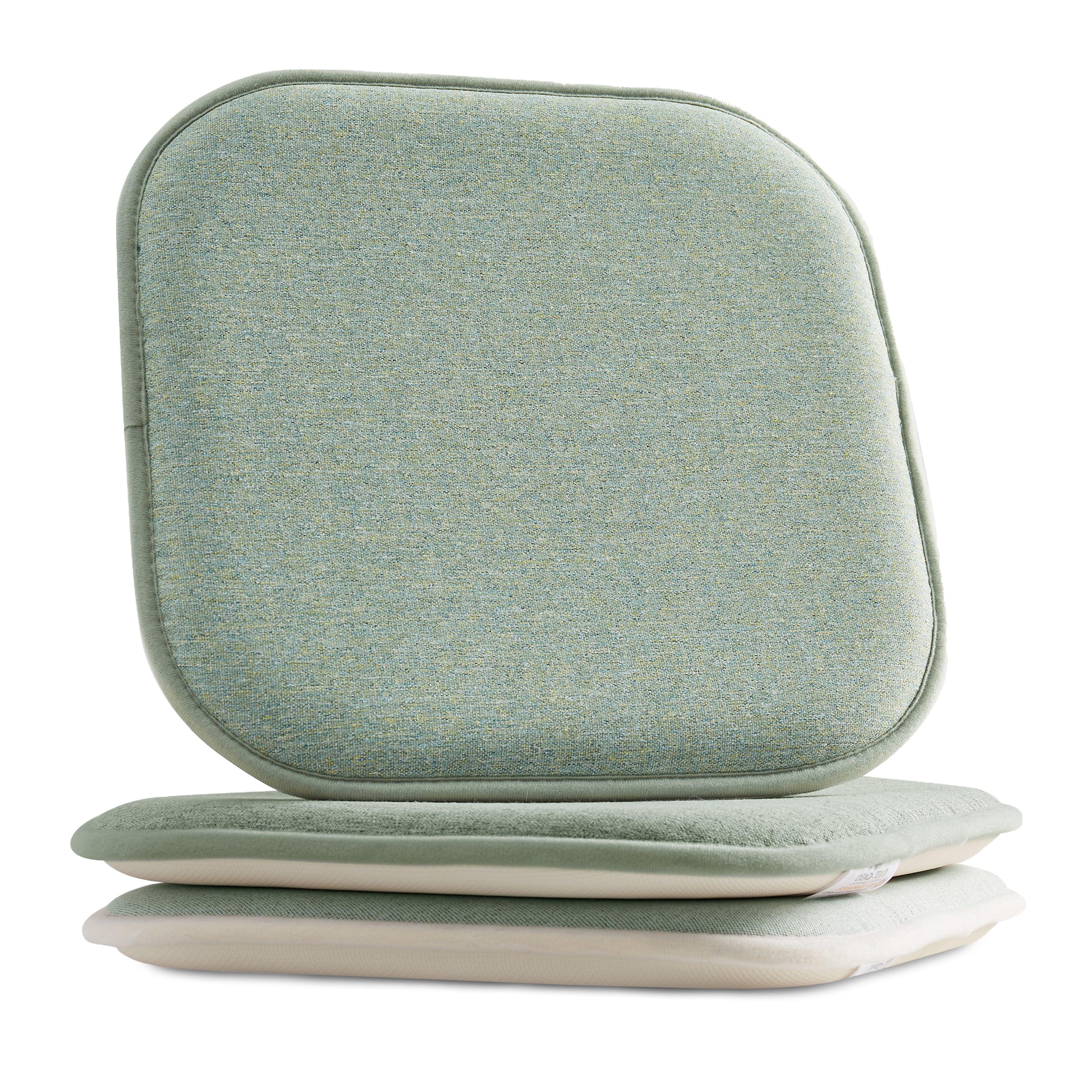 2-Pack Textured Chair Cushion Covers - Skid-Proof Rubber Backing