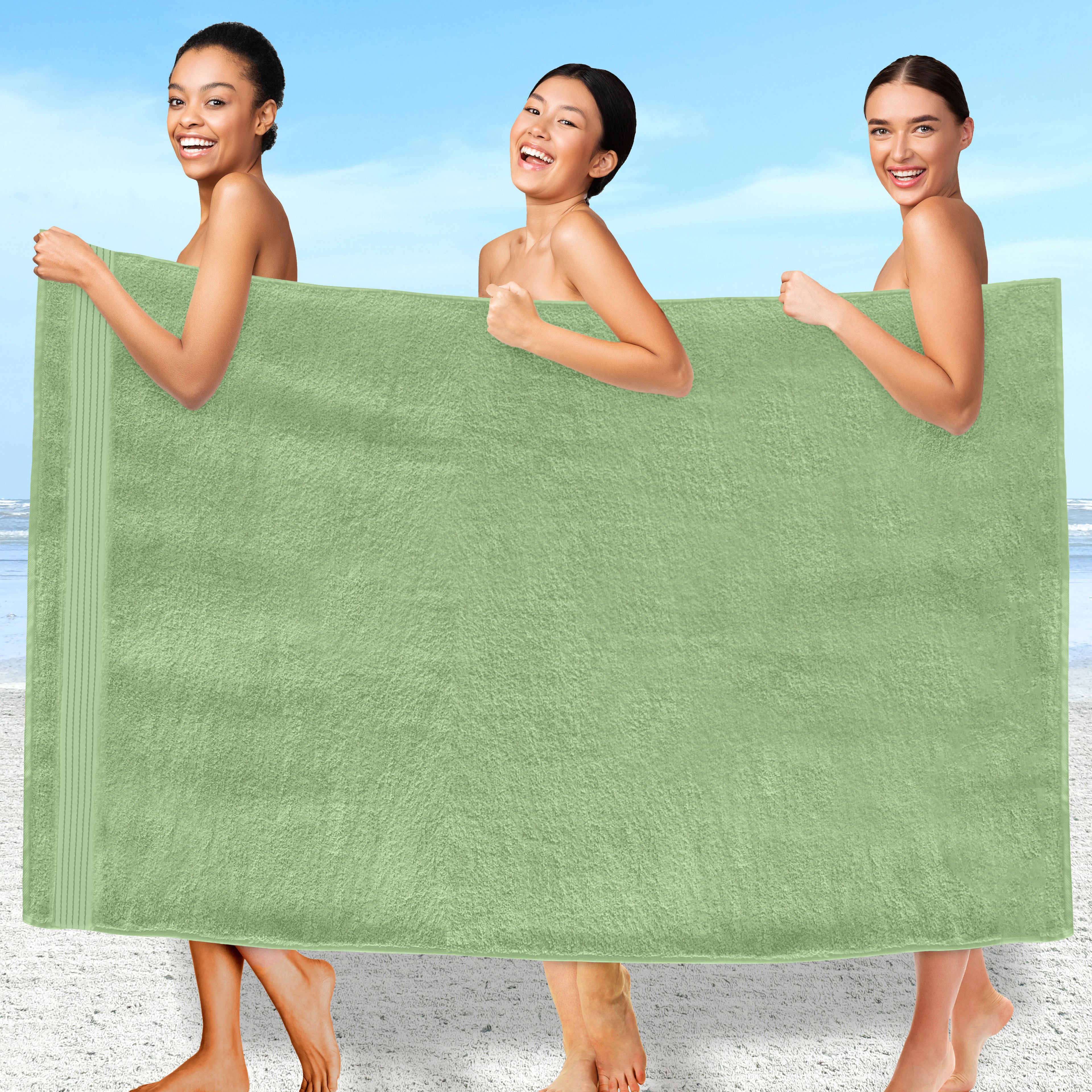 1-Piece Premium Turkish Cotton Oversized Bath Sheet Towel 40 x 80 Inch