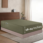 Extra Deep Pocket 18"-24" Single Fitted Sheet for High Mattress, Moody Shades