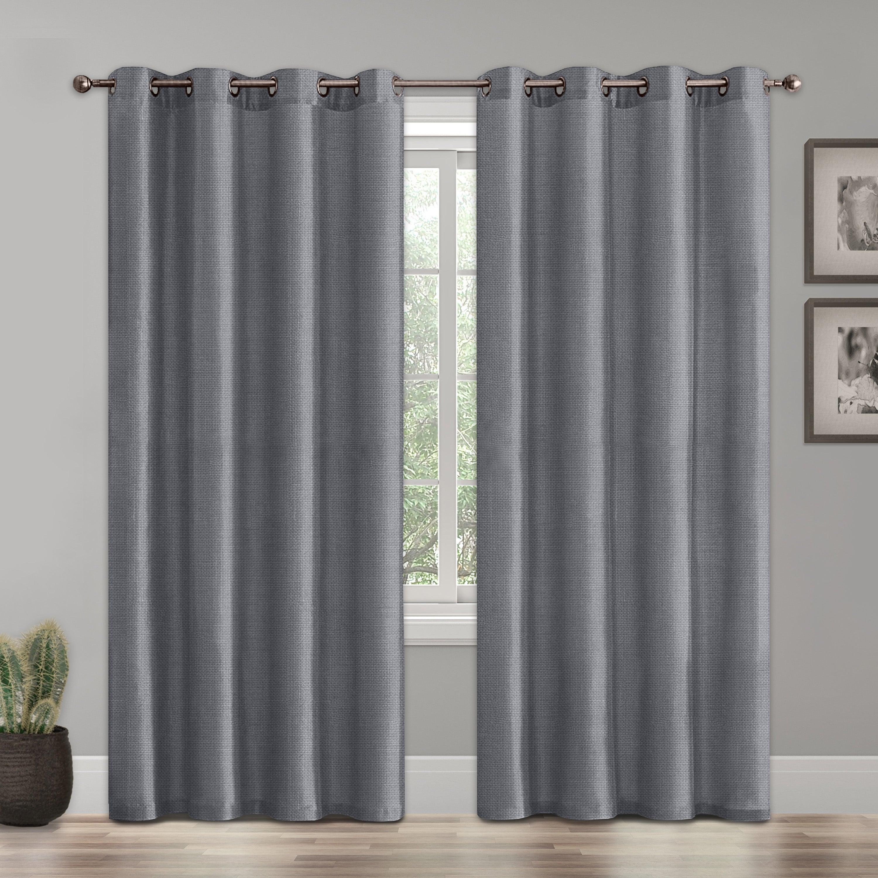 Set of 2 Room Darkening Grommet Top Curtains