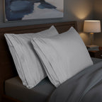 Set of 2 Pillowcases- 3 Line Embroidery