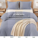 Essential 3-Piece Solid Duvet Cover Set