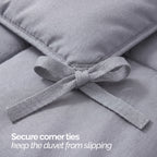 Essential 3-Piece Solid Duvet Cover Set