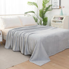Velvet Plush Fleece Blanket Solid Color Design - Velour Blanket