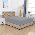 Extra Deep 18"-21" Single Fitted Sheet for High Mattress - All Around Elastic with Straps