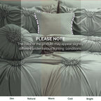 10-Piece Sunflower Comforter Set - Includes 4-Piece Sheet Set with Double Sided Storage Pockets