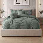 10-Piece Sunflower Comforter Set - Includes 4-Piece Sheet Set with Double Sided Storage Pockets