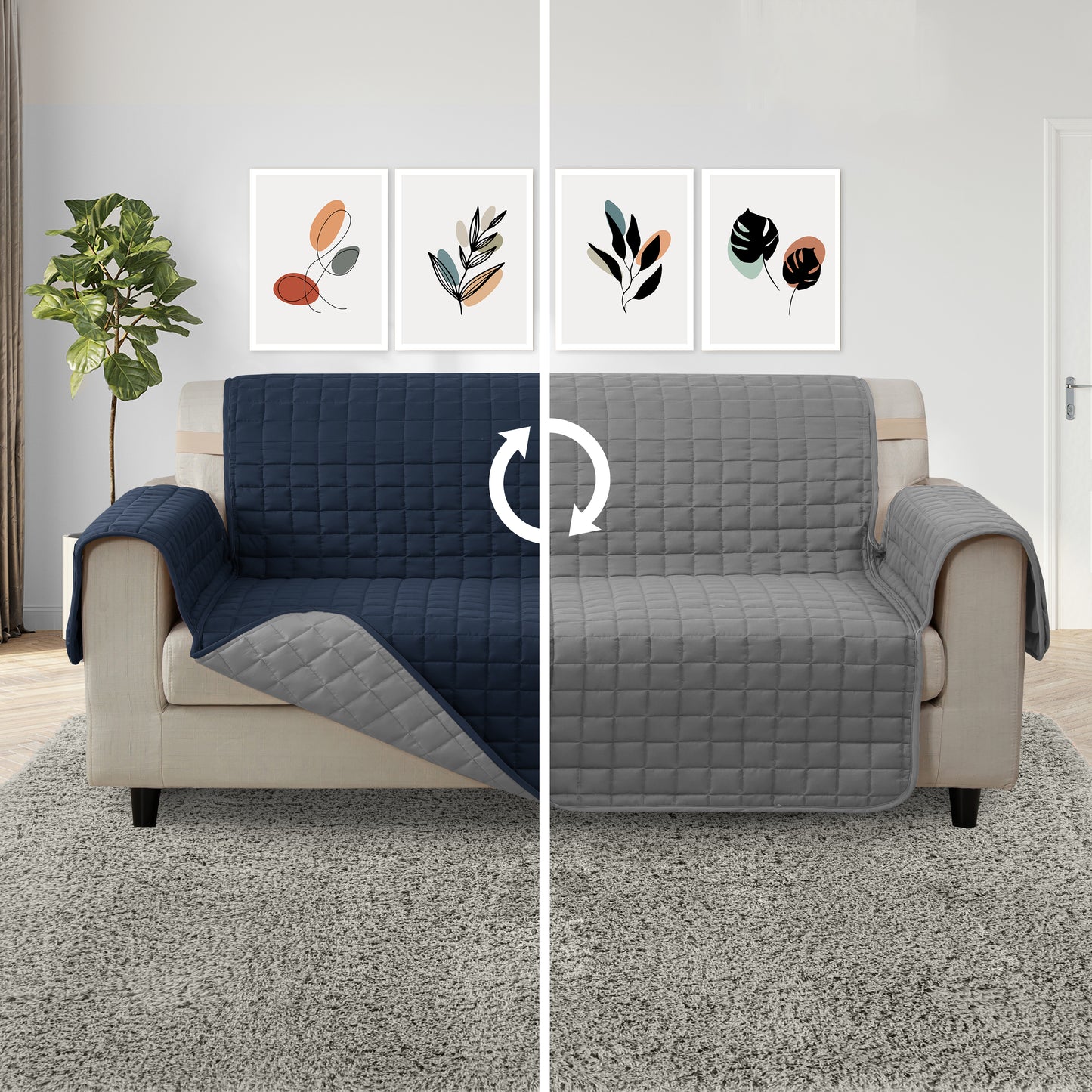 Elegant Comfort Reversible Smart Furniture Protectors