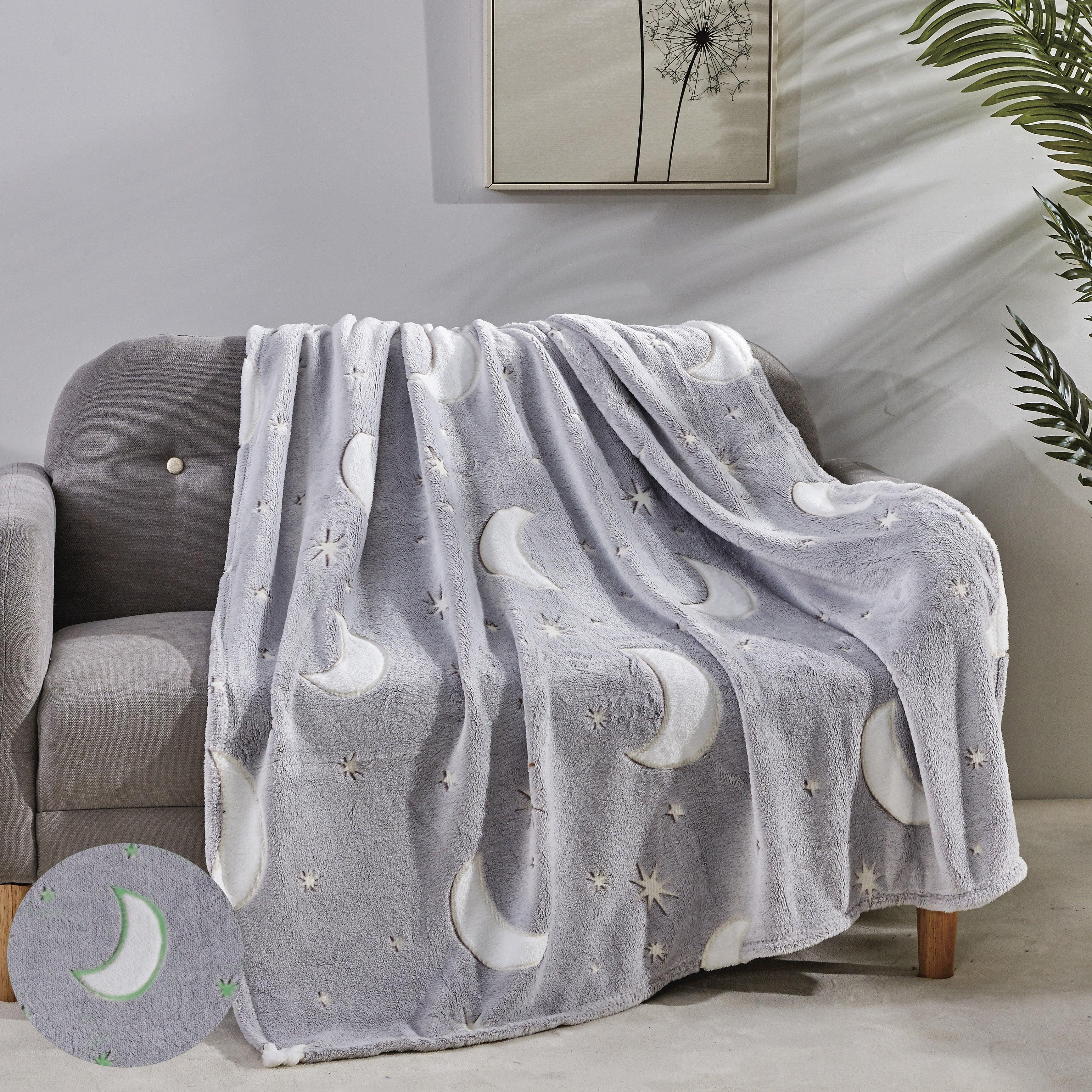 Glow In the Dark 50" x 60" Throw Blanket - Velvety Feel, 50 X 60 inches