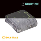 Glow In the Dark 50" x 60" Throw Blanket - Velvety Feel, 50 X 60 inches