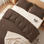 Essential 3-Piece Solid Duvet Cover Set