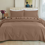 4-Piece Cotton Flannel Sheet Set - 100% Turkish Cotton
