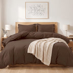 Essential 3-Piece Solid Duvet Cover Set