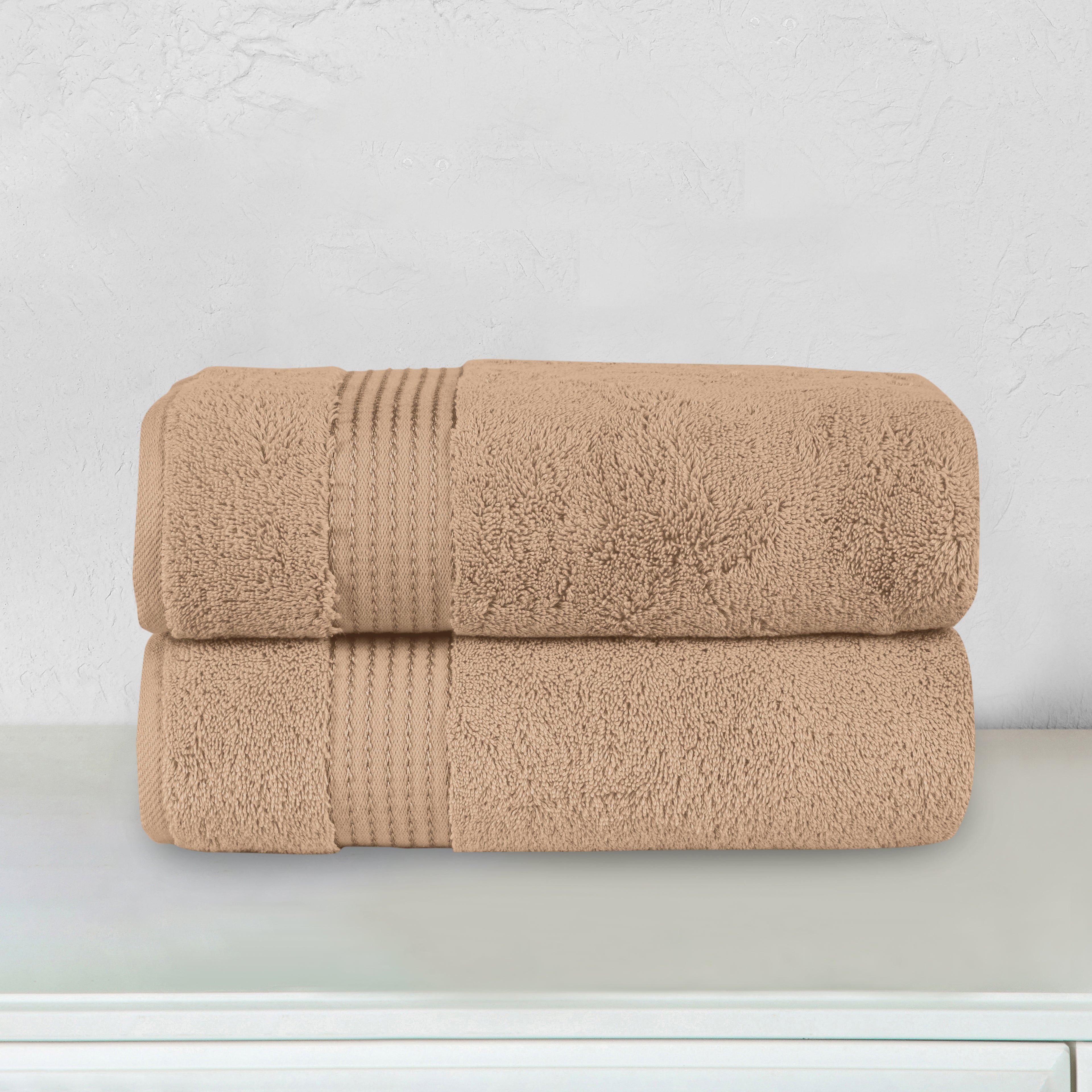 2-Pack Premium Turkish Cotton Bath Towel Set, 27 x 54 inch