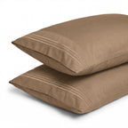 Set of 2 Pillowcases- 3 Line Embroidery