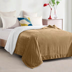 Reversible Sherpa Throw Blanket - Sherpa Back Throw Blanket