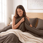 Essential 3-Piece Solid Duvet Cover Set