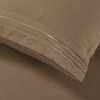 Essential 4-Piece 3-Line Embroidery Sheet Set, Soft as a Hotel Premium Quality,  Moody Shades