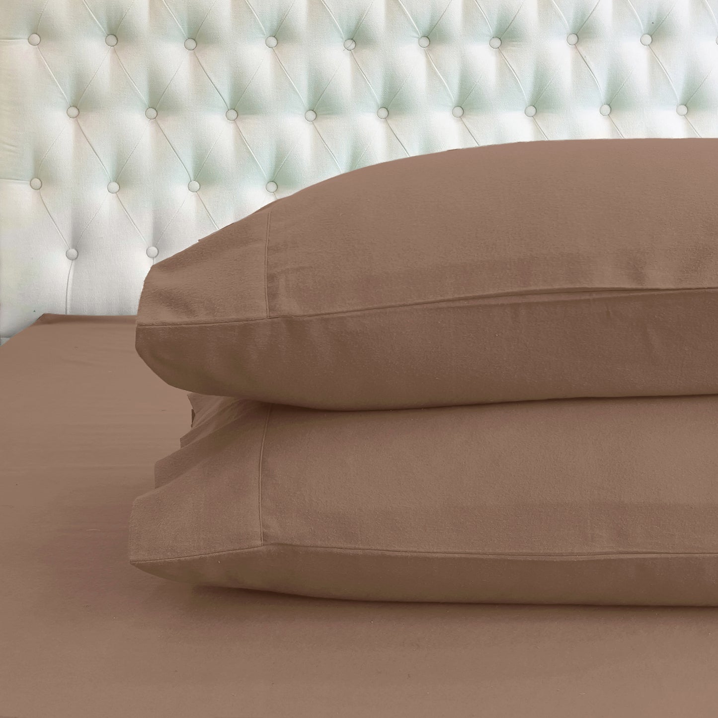 Elegant Comfort 4-Piece Cotton Flannel Sheet Set - 100% Turkish Cotton