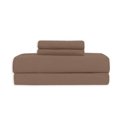 Elegant Comfort 4-Piece Cotton Flannel Sheet Set - 100% Turkish Cotton