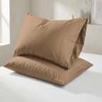 Set of 2 Pillowcases- 3 Line Embroidery