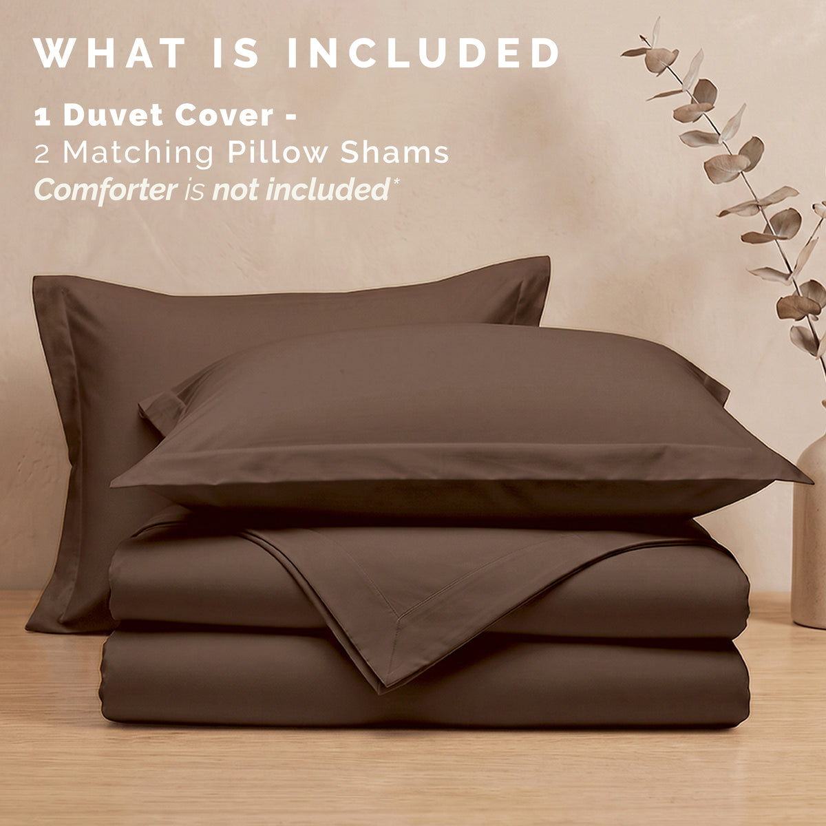 Essential 3-Piece Solid Duvet Cover Set