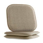 2-Pack Textured Chair Cushion Covers - Skid-Proof Rubber Backing