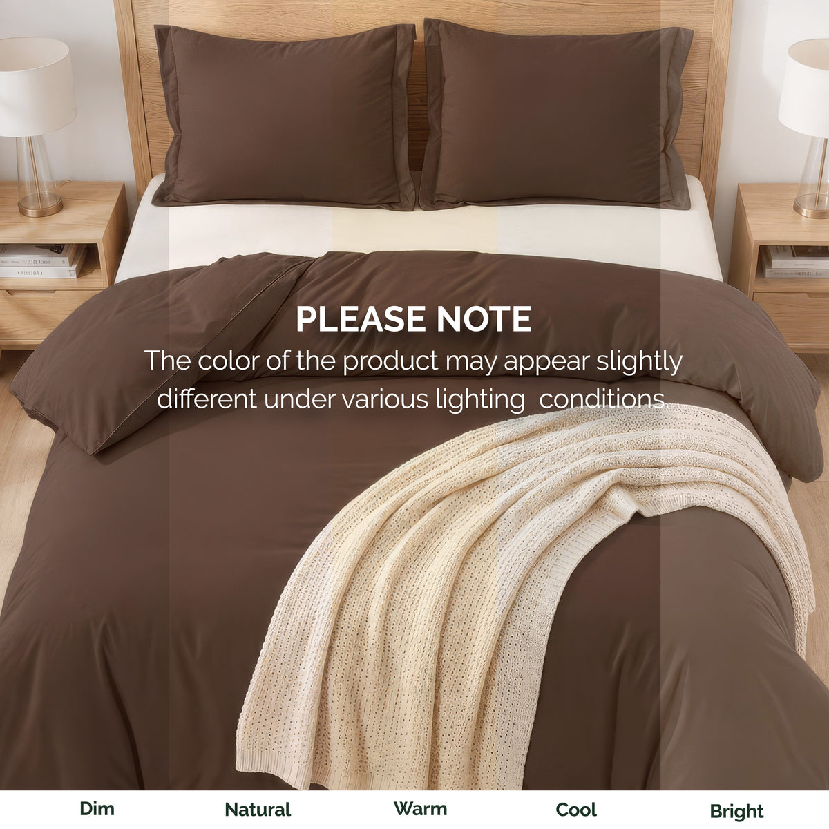 Essential 3-Piece Solid Duvet Cover Set